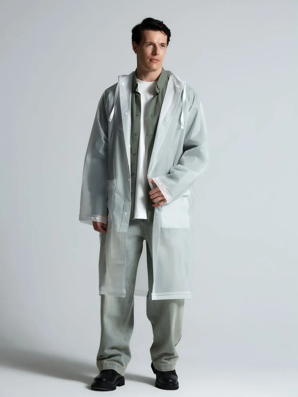Дождевик RainDrop, белый, размер 3XL/4XL заказать онлайн с вашим дизайном на заказ в Москве и области