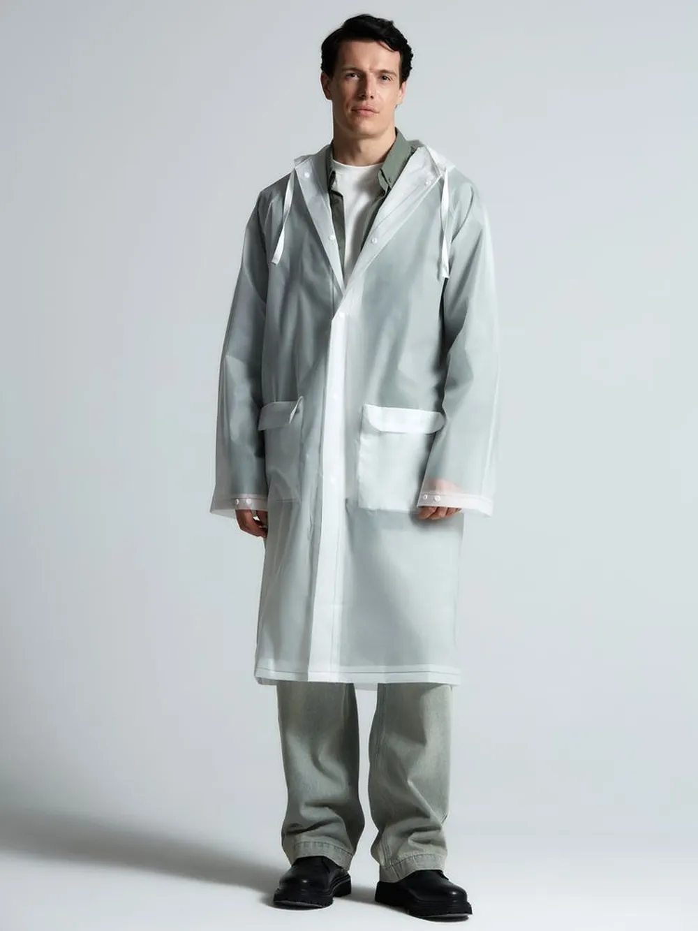Дождевик RainDrop, белый, размер 3XL/4XL заказать онлайн с вашим дизайном на заказ в Москве и области
