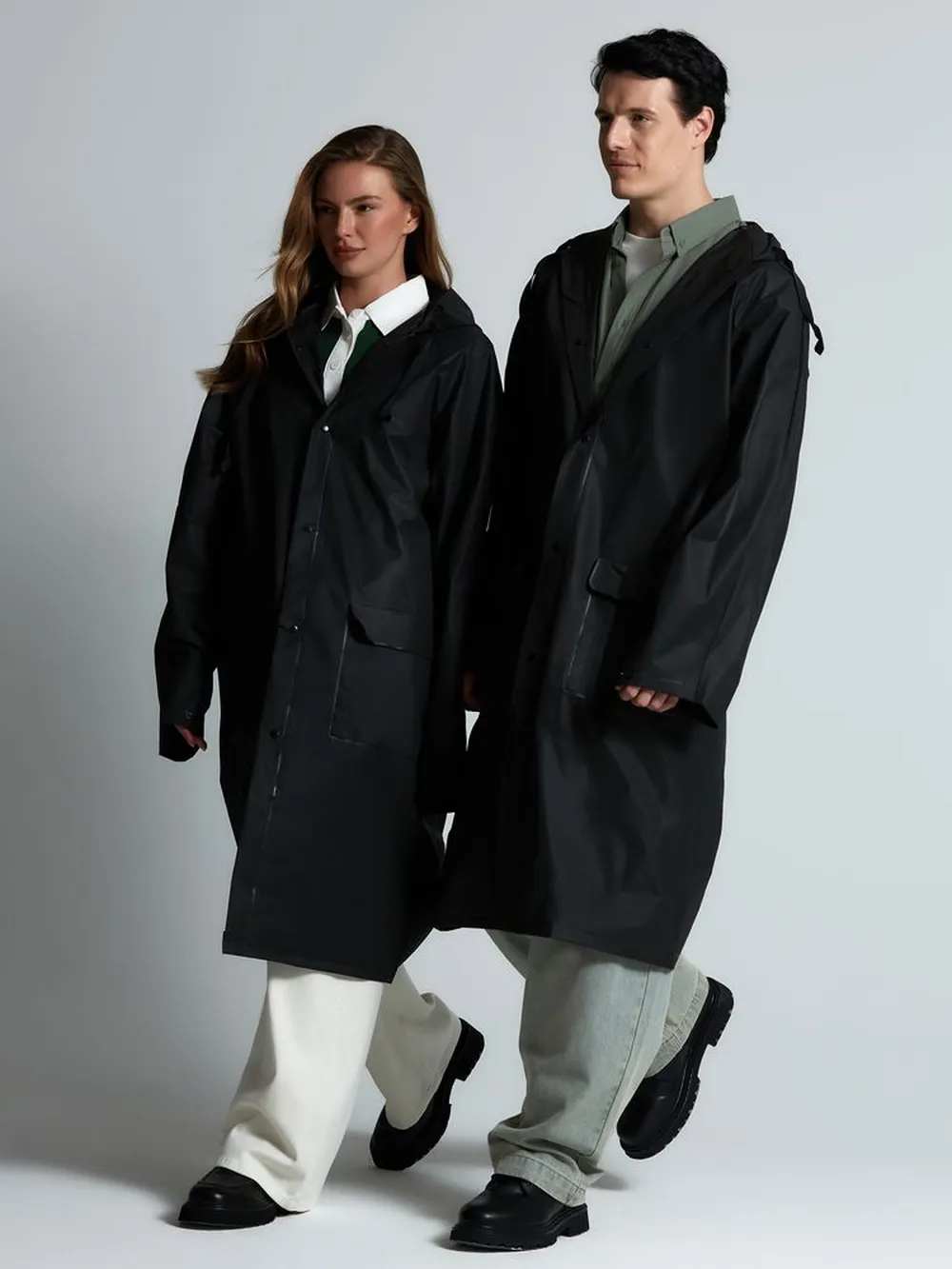 Дождевик RainDrop, черный, размер XL/XXL заказать онлайн с вашим дизайном на заказ в Москве и области
