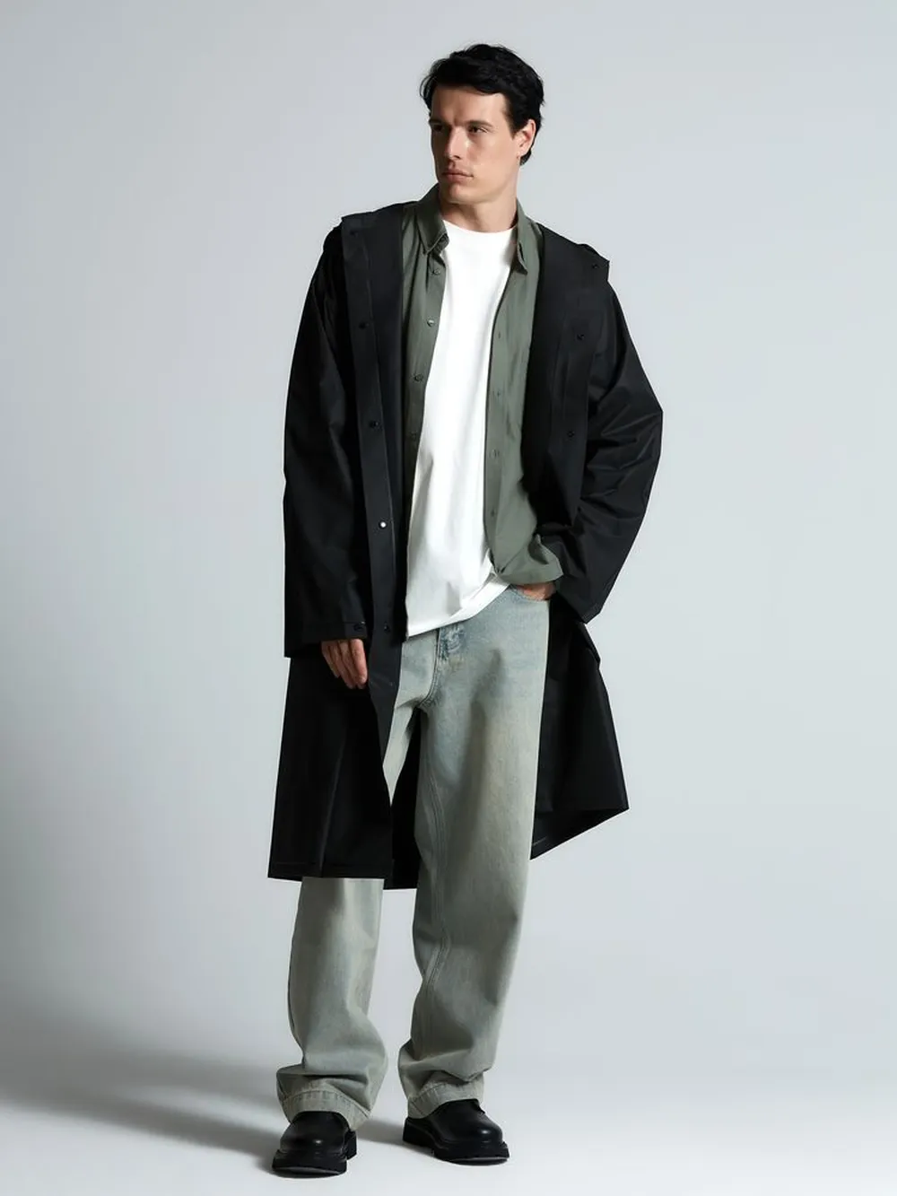 Дождевик RainDrop, черный, размер 3XL/4XL заказать онлайн с вашим дизайном на заказ в Москве и области