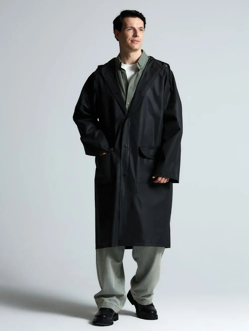 Дождевик RainDrop, черный, размер 3XL/4XL заказать онлайн с вашим дизайном на заказ в Москве и области