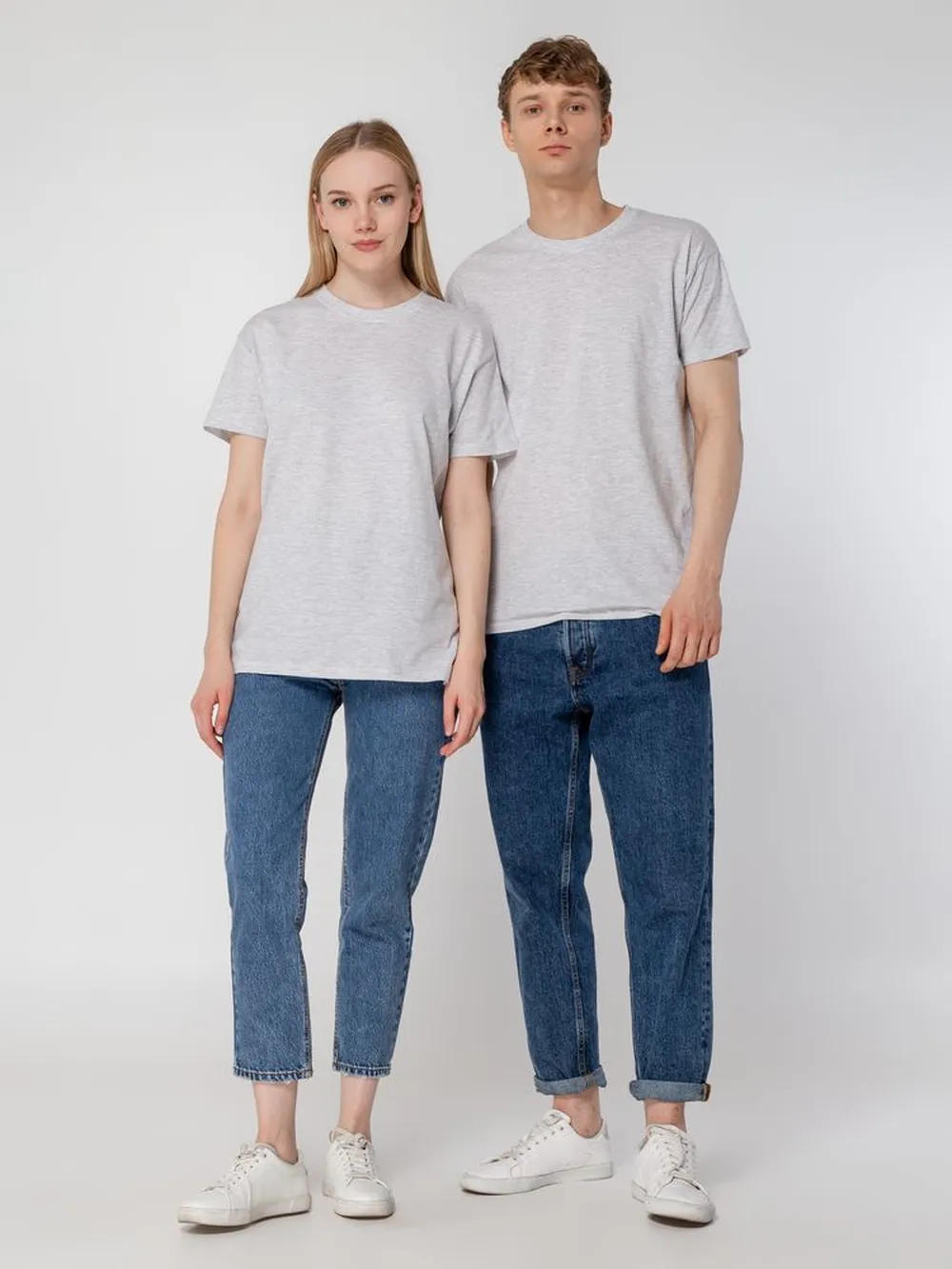 Футболка Regent 150 светло-серый меланж, размер XXL заказать онлайн с вашим дизайном на заказ в Москве и области