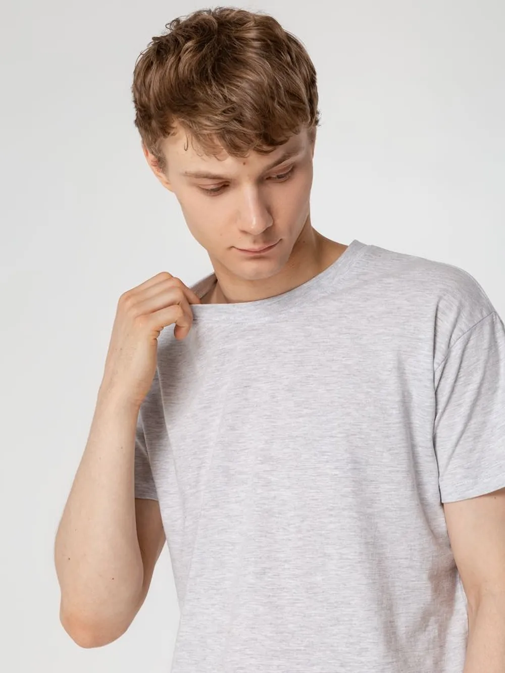 Футболка Regent 150 светло-серый меланж, размер XXL заказать онлайн с вашим дизайном на заказ в Москве и области