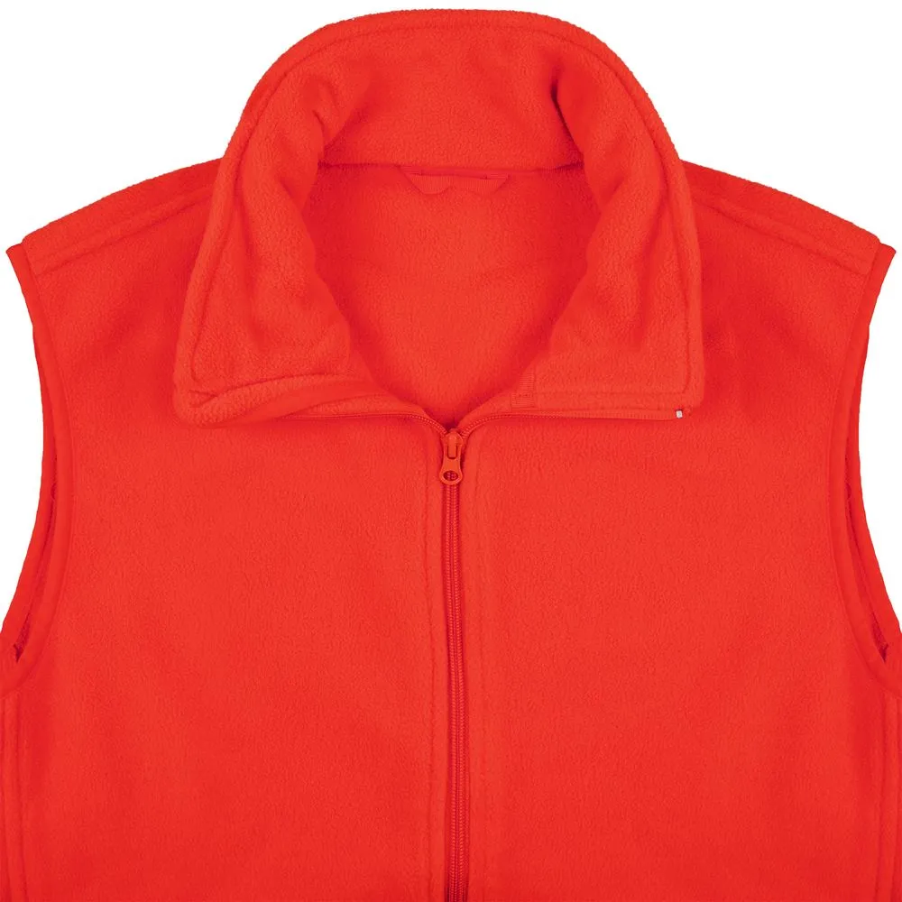 Жилет флисовый унисекс Nesse, красный, размер XL/XXL заказать онлайн с вашим дизайном на заказ в Москве и области
