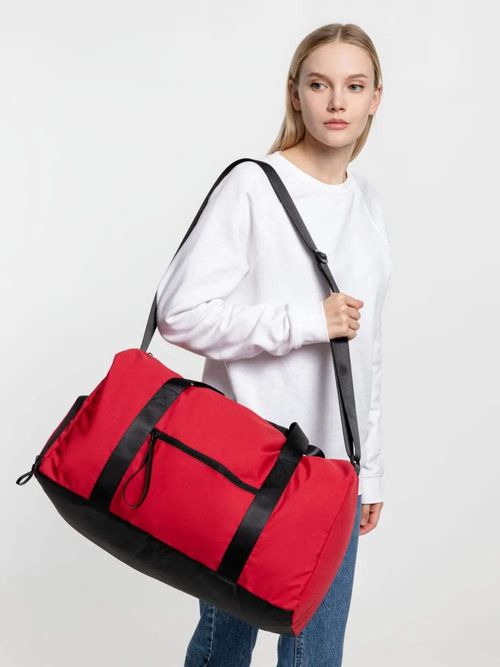 Сумка дорожная urbanPulse, красная заказать онлайн с вашим дизайном на заказ в Москве и области