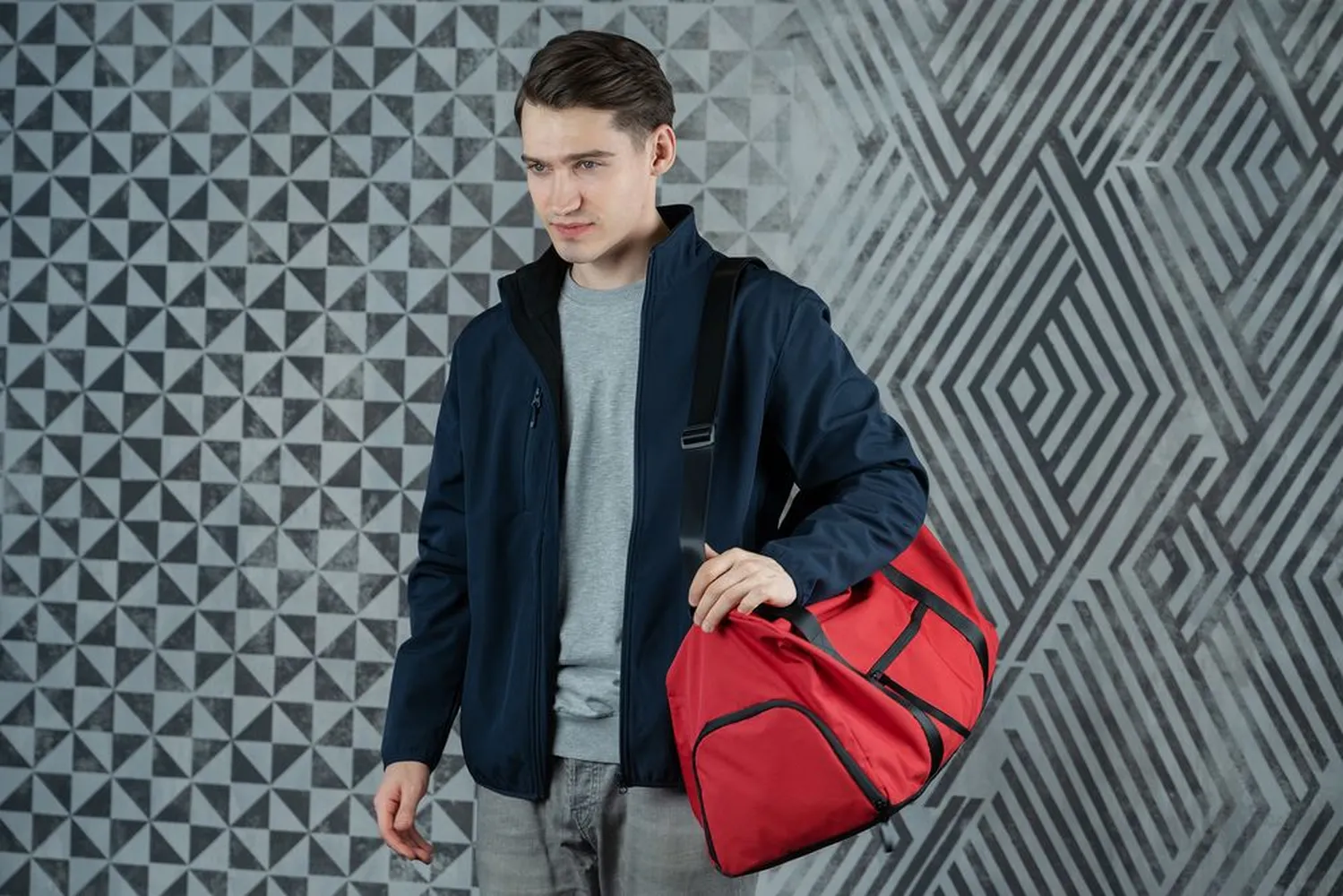 Сумка дорожная urbanPulse, красная заказать онлайн с вашим дизайном на заказ в Москве и области