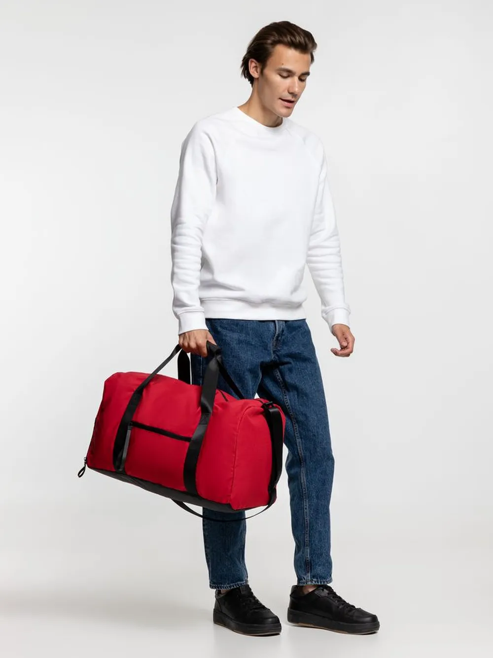 Сумка дорожная urbanPulse, красная заказать онлайн с вашим дизайном на заказ в Москве и области