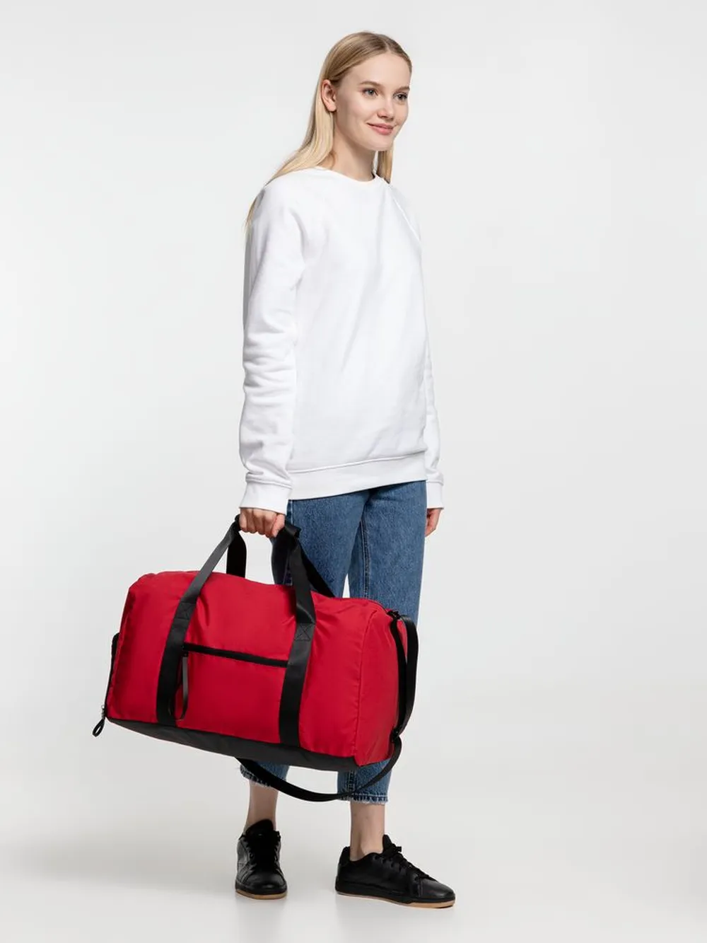Сумка дорожная urbanPulse, красная заказать онлайн с вашим дизайном на заказ в Москве и области
