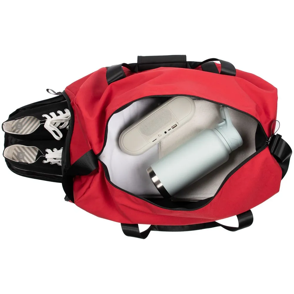 Сумка дорожная urbanPulse, красная заказать онлайн с вашим дизайном на заказ в Москве и области