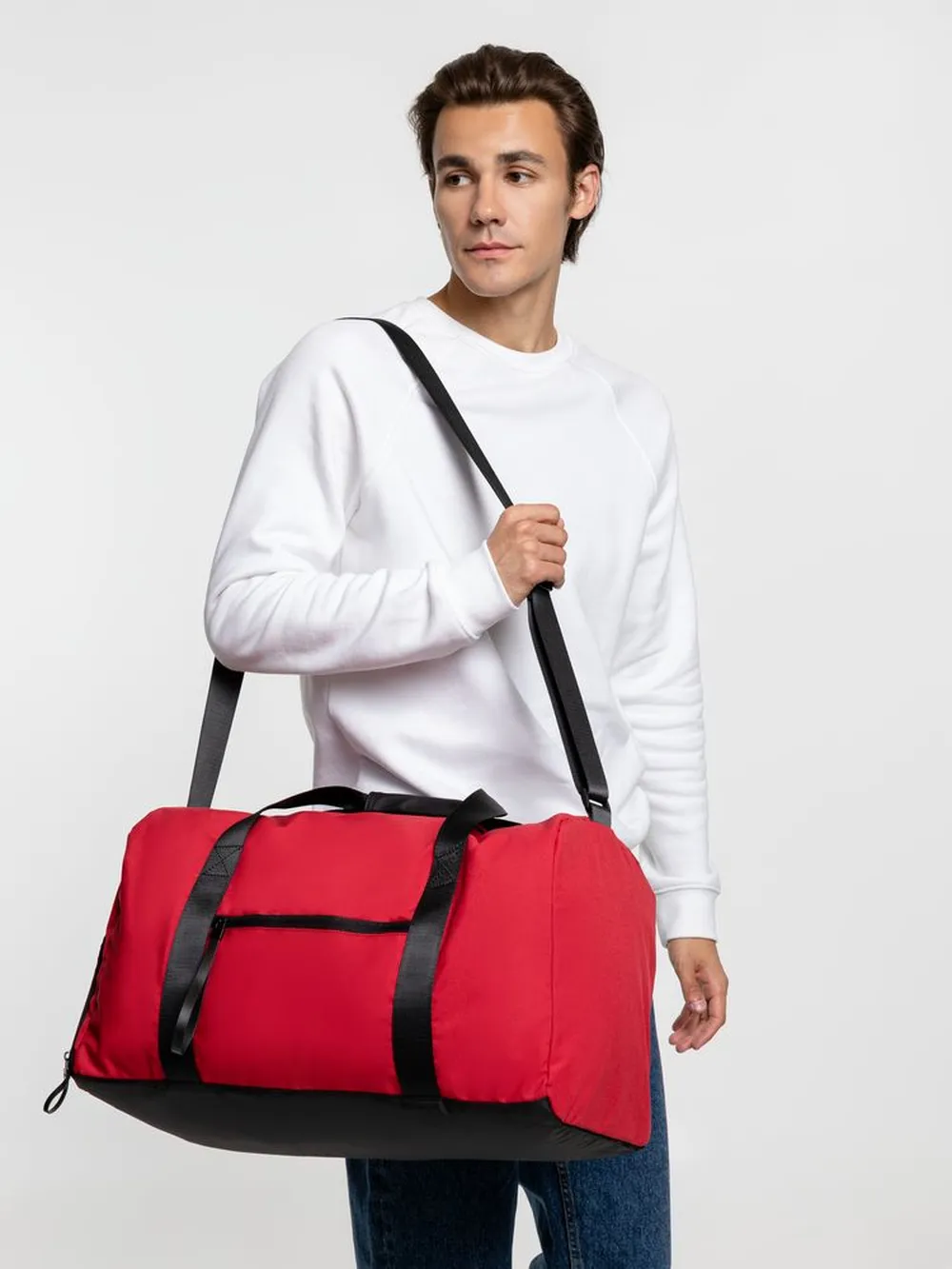 Сумка дорожная urbanPulse, красная заказать онлайн с вашим дизайном на заказ в Москве и области
