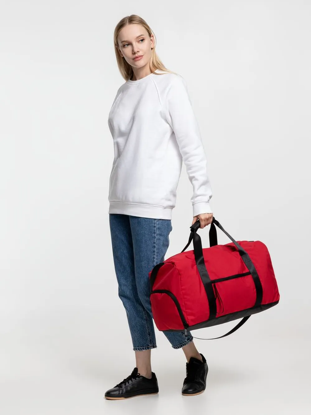 Сумка дорожная urbanPulse, красная заказать онлайн с вашим дизайном на заказ в Москве и области