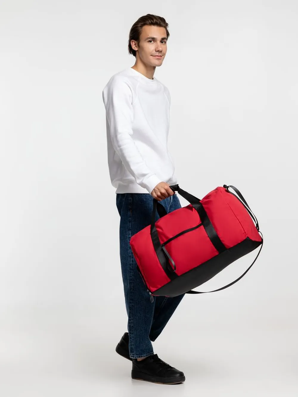 Сумка дорожная urbanPulse, красная заказать онлайн с вашим дизайном на заказ в Москве и области