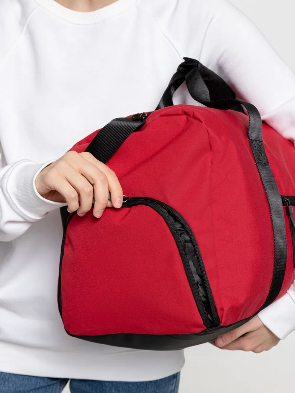 Сумка дорожная urbanPulse, красная заказать онлайн с вашим дизайном на заказ в Москве и области