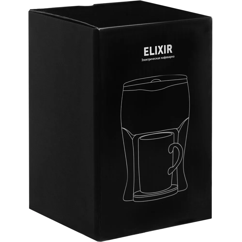 Электрическая кофеварка Elixir, белая заказать онлайн с вашим дизайном на заказ в Москве и области