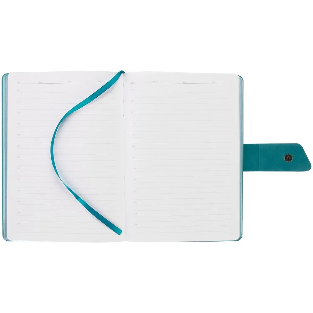 Ежедневник Boom, недатированный, черный с бирюзовым заказать онлайн с вашим дизайном на заказ в Москве и области