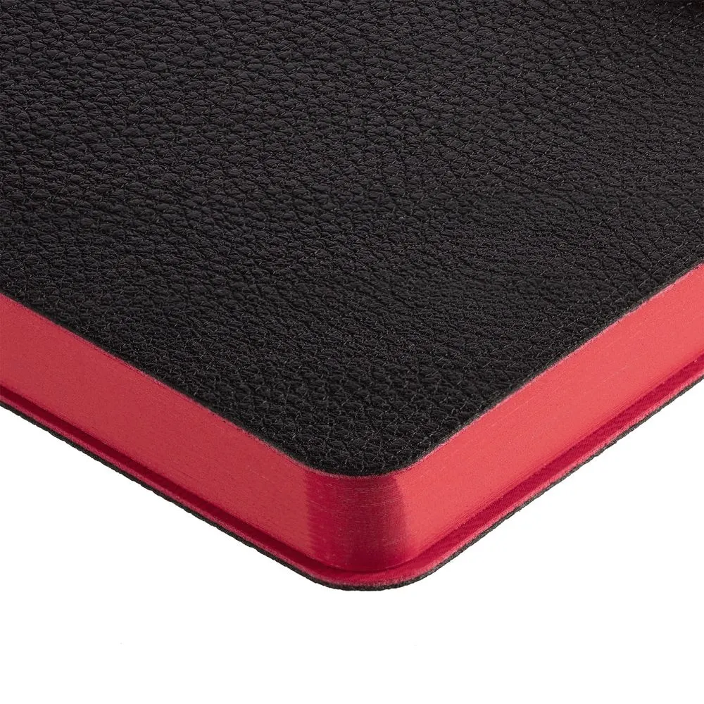 Ежедневник Boom, недатированный, черный с красным заказать онлайн с вашим дизайном на заказ в Москве и области