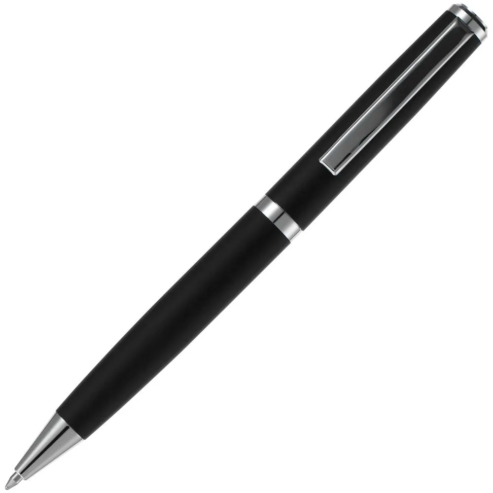 Ручка шариковая Inkish Chrome, черная заказать онлайн с вашим дизайном на заказ в Москве и области