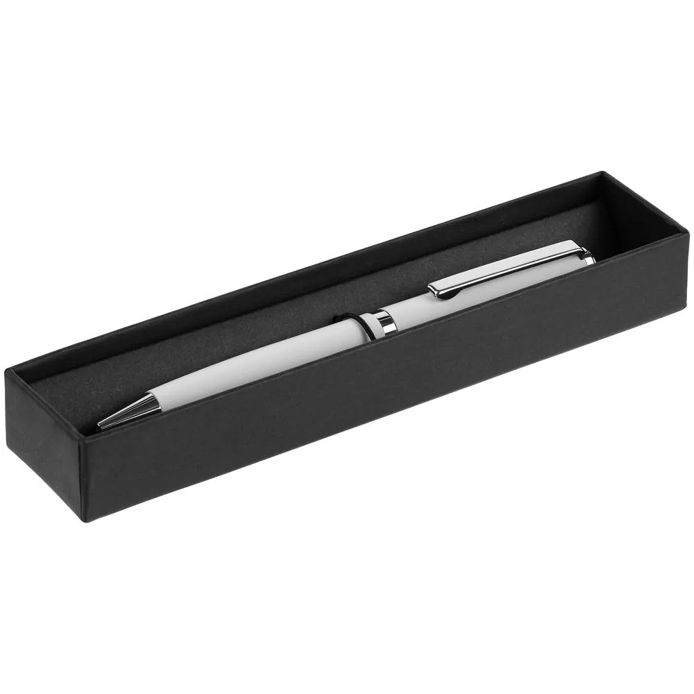 Ручка шариковая Inkish Chrome, белая заказать онлайн с вашим дизайном на заказ в Москве и области