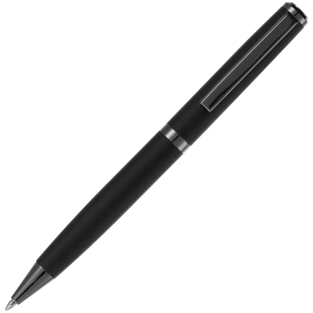 Ручка шариковая Inkish Gunmetal, черная заказать онлайн с вашим дизайном на заказ в Москве и области