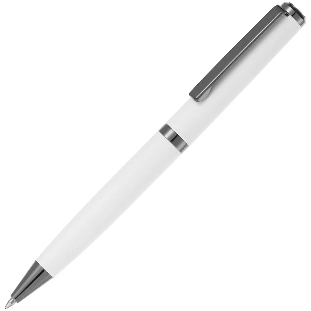 Ручка шариковая Inkish Gunmetal, белая заказать онлайн с вашим дизайном на заказ в Москве и области