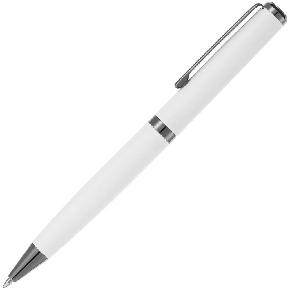 Ручка шариковая Inkish Gunmetal, белая заказать онлайн с вашим дизайном на заказ в Москве и области