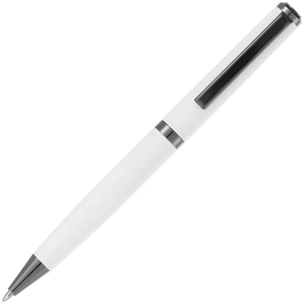 Ручка шариковая Inkish Gunmetal, белая заказать онлайн с вашим дизайном на заказ в Москве и области