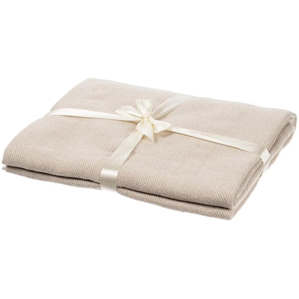 Плед «Сенеж», бежевый заказать онлайн с вашим дизайном на заказ в Москве и области