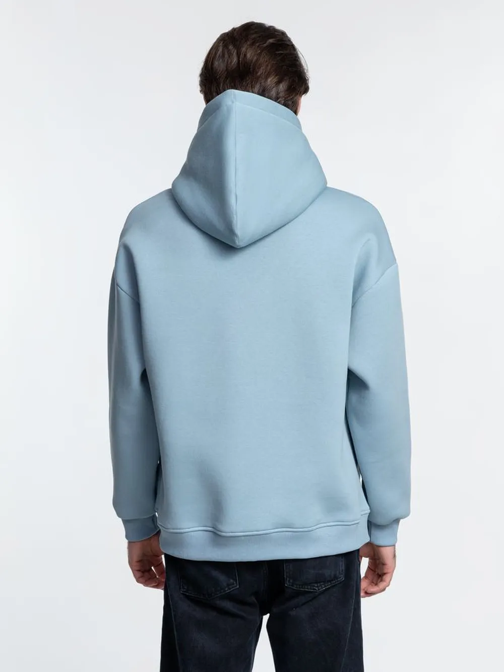 Худи Kulonga Oversize, серо-голубое, размер 3XL/4XL заказать онлайн с вашим дизайном на заказ в Москве и области