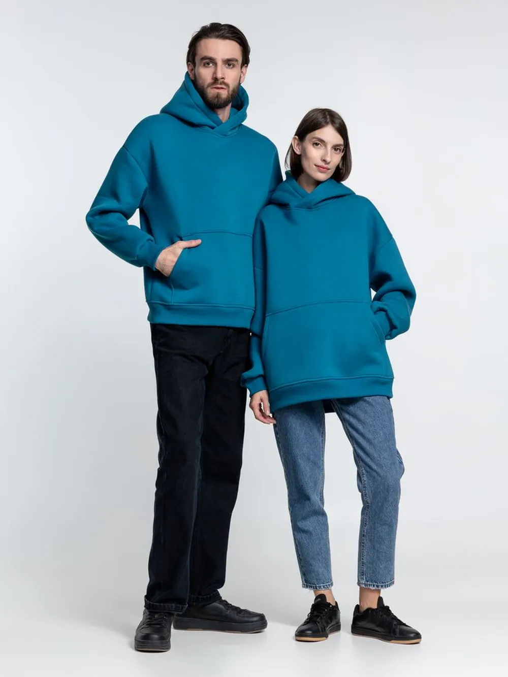 Худи Kulonga Oversize, бирюзовое, размер ХL/ХХL заказать онлайн с вашим дизайном на заказ в Москве и области