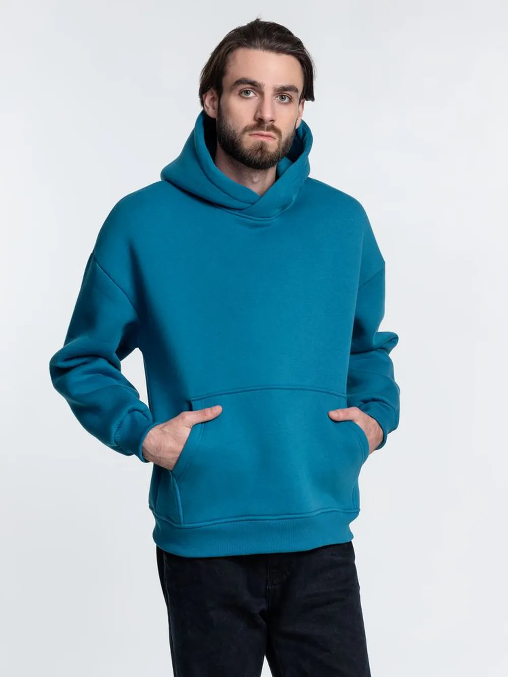 Худи Kulonga Oversize, бирюзовое, размер ХL/ХХL заказать онлайн с вашим дизайном на заказ в Москве и области