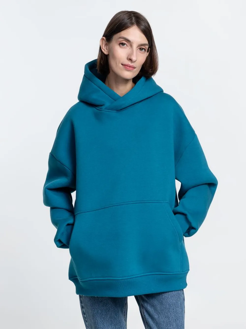 Худи Kulonga Oversize, бирюзовое, размер 3XL/4XL заказать онлайн с вашим дизайном на заказ в Москве и области