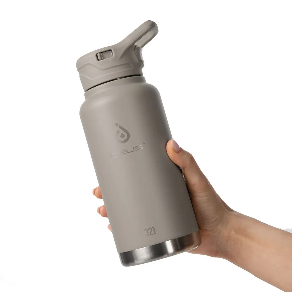 Термобутылка Fujisan XL, серая заказать онлайн с вашим дизайном на заказ в Москве и области