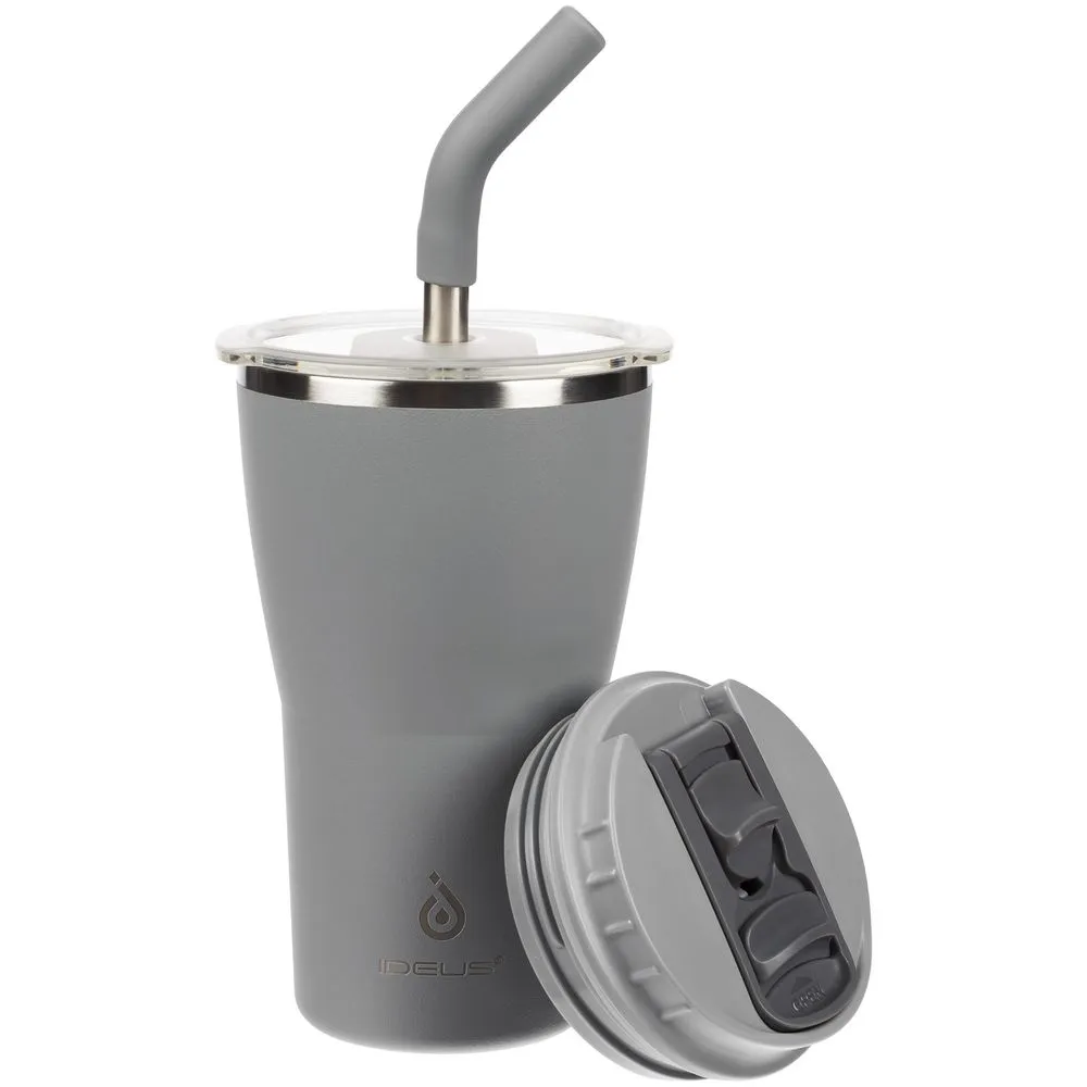 Термостакан Sapporo, серый заказать онлайн с вашим дизайном на заказ в Москве и области