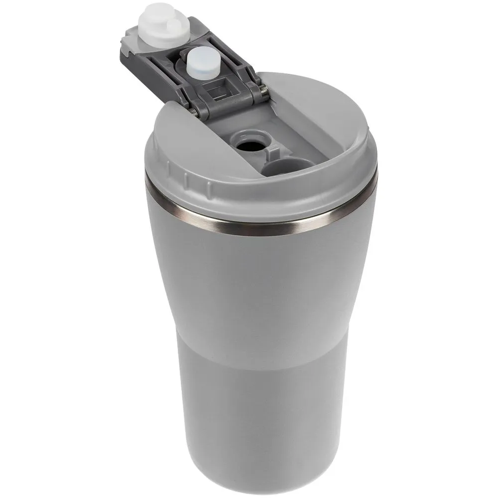 Термостакан Sapporo, серый заказать онлайн с вашим дизайном на заказ в Москве и области