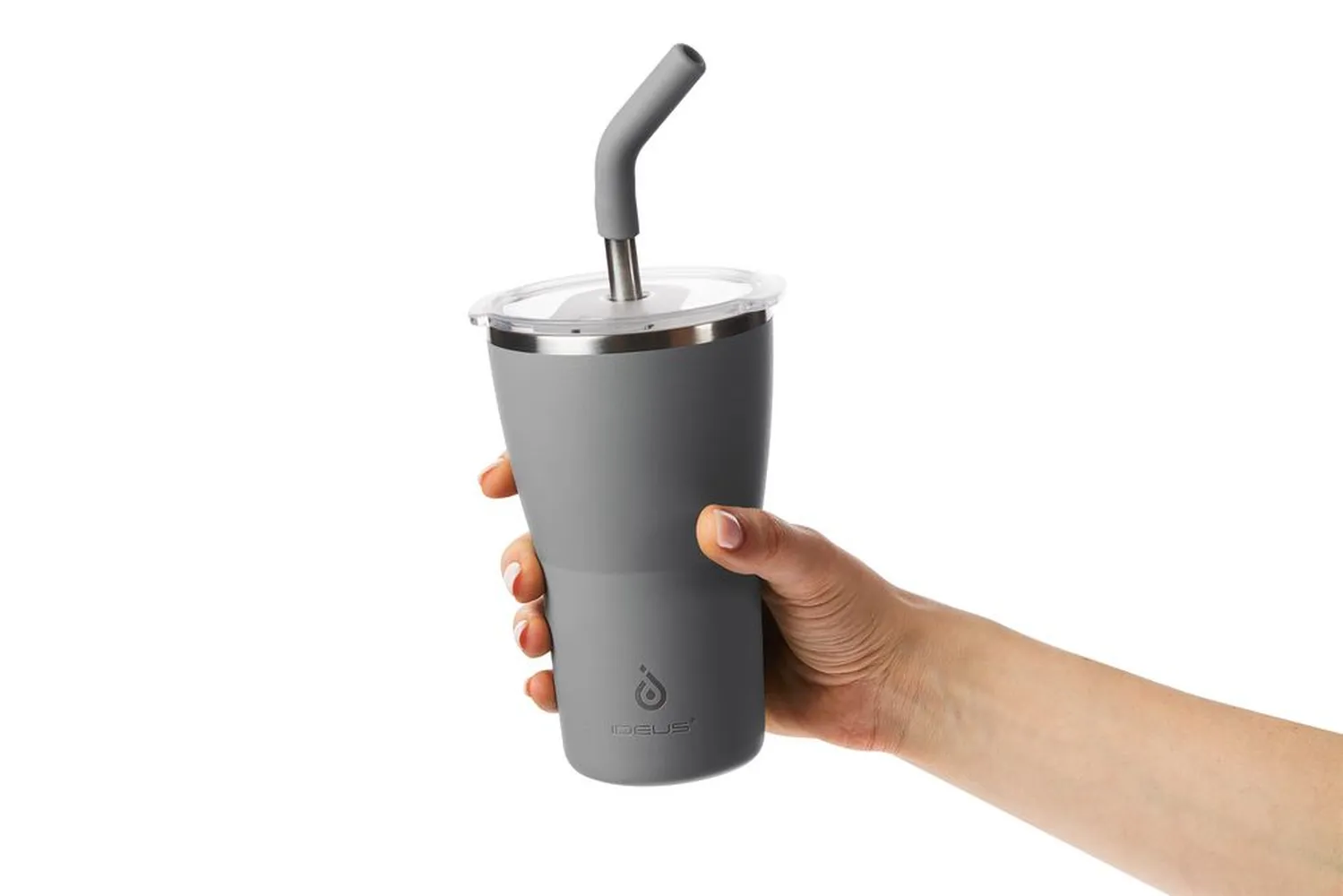 Термостакан Sapporo, серый заказать онлайн с вашим дизайном на заказ в Москве и области