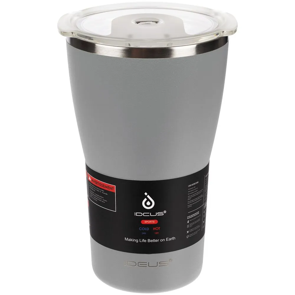 Термостакан Sapporo, серый заказать онлайн с вашим дизайном на заказ в Москве и области