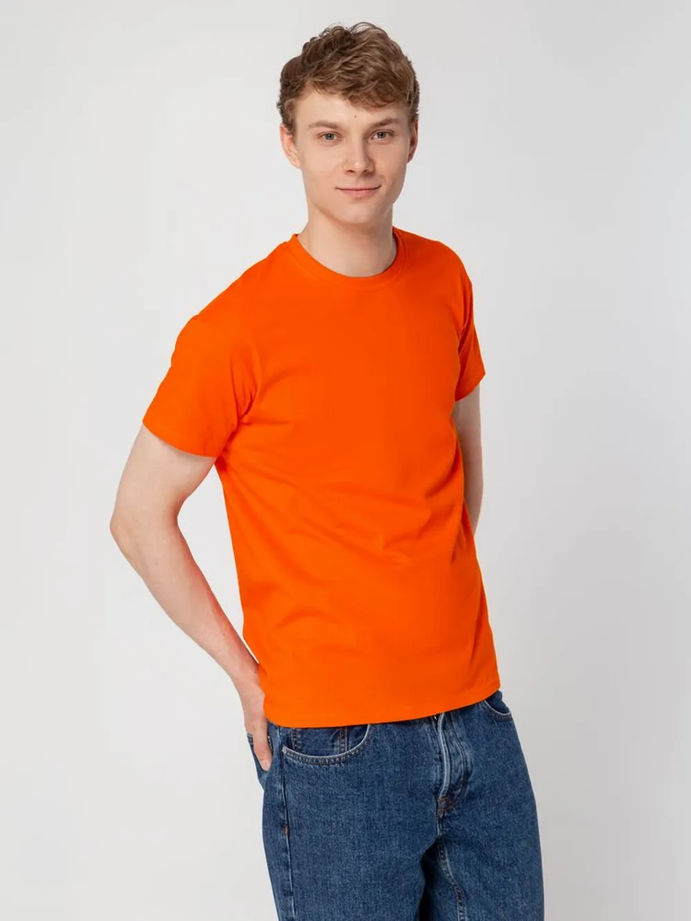 Футболка Regent 150 оранжевая, размер XXS заказать онлайн с вашим дизайном на заказ в Москве и области