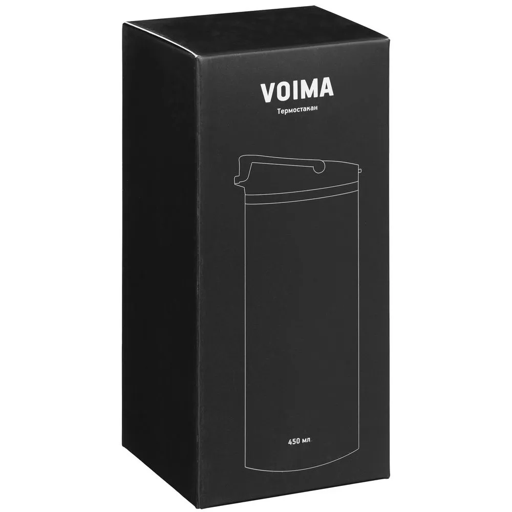 Термостакан Voima, черный заказать онлайн с вашим дизайном на заказ в Москве и области