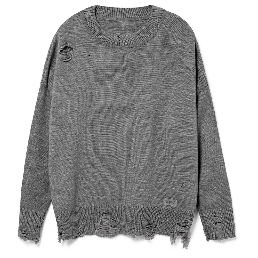 Джемпер оверсайз унисекс Grunge в сумке, серый, размер L/XL заказать онлайн с вашим дизайном на заказ в Москве и области