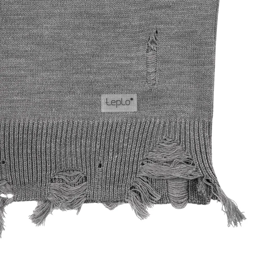 Джемпер оверсайз унисекс Grunge в сумке, серый, размер L/XL заказать онлайн с вашим дизайном на заказ в Москве и области