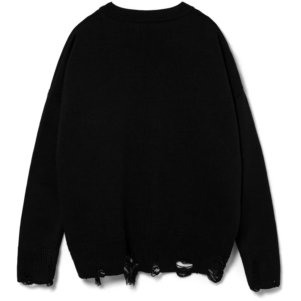 Джемпер оверсайз унисекс Grunge в сумке, черный, размер L/XL заказать онлайн с вашим дизайном на заказ в Москве и области