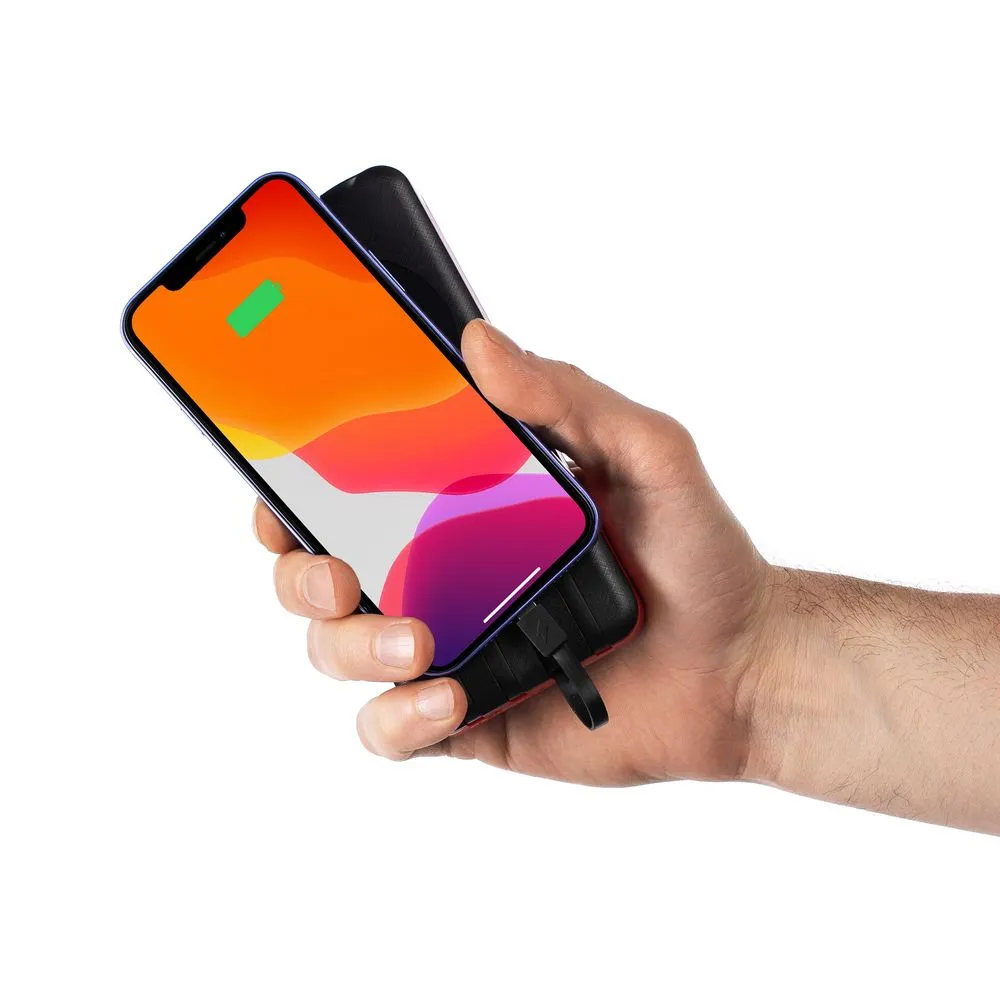 Аккумулятор с беспроводной зарядкой Holiday Maker Wireless, 10000 мАч, красный заказать онлайн с вашим дизайном на заказ в Москве и области