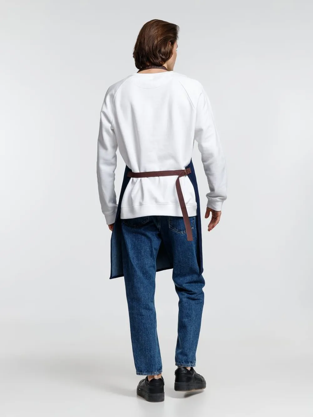 Фартук Denim Team, синий джинс заказать онлайн с вашим дизайном на заказ в Москве и области