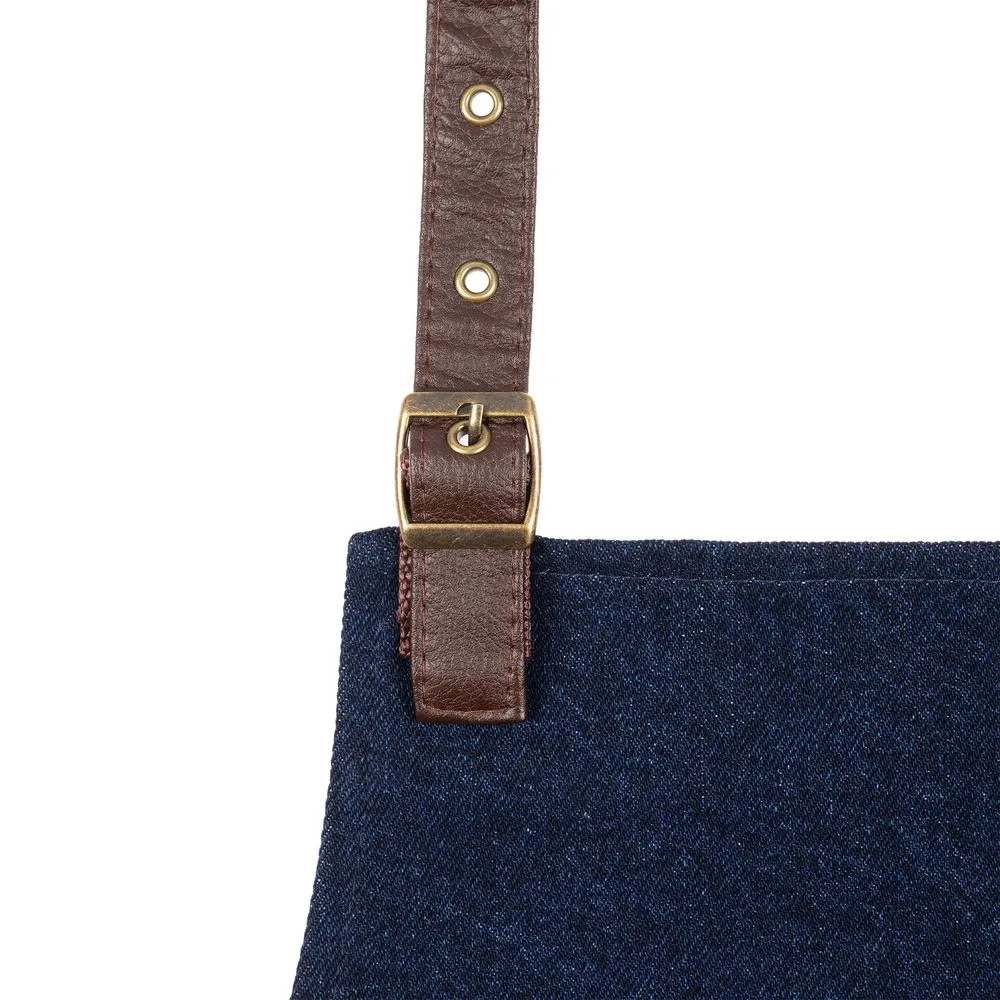 Фартук Denim Team, синий джинс заказать онлайн с вашим дизайном на заказ в Москве и области