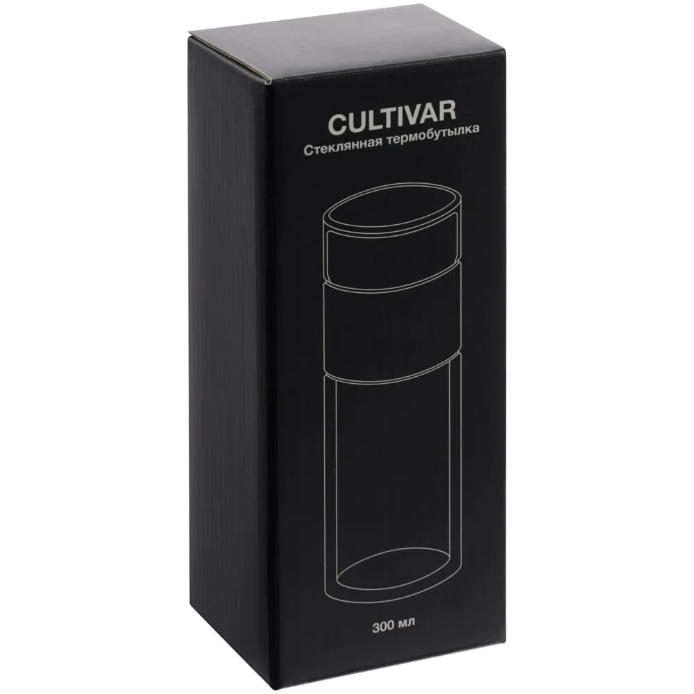 Бутылка для заваривания Cultivar, черная заказать онлайн с вашим дизайном на заказ в Москве и области