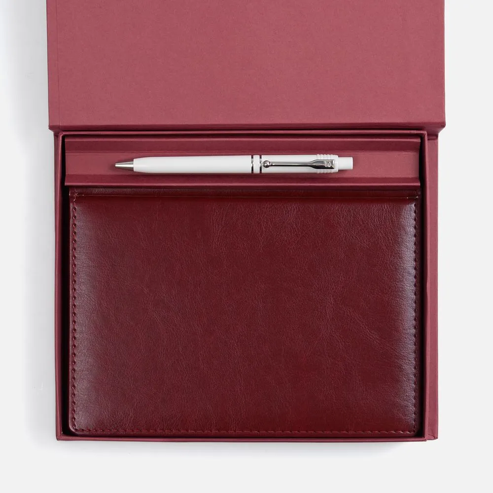 Набор Nebraska Duo, бордовый заказать онлайн с вашим дизайном на заказ в Москве и области