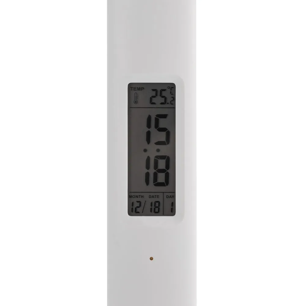 Настольная лампа с часами и календарем Office Torch ver.2, белая заказать онлайн с вашим дизайном на заказ в Москве и области