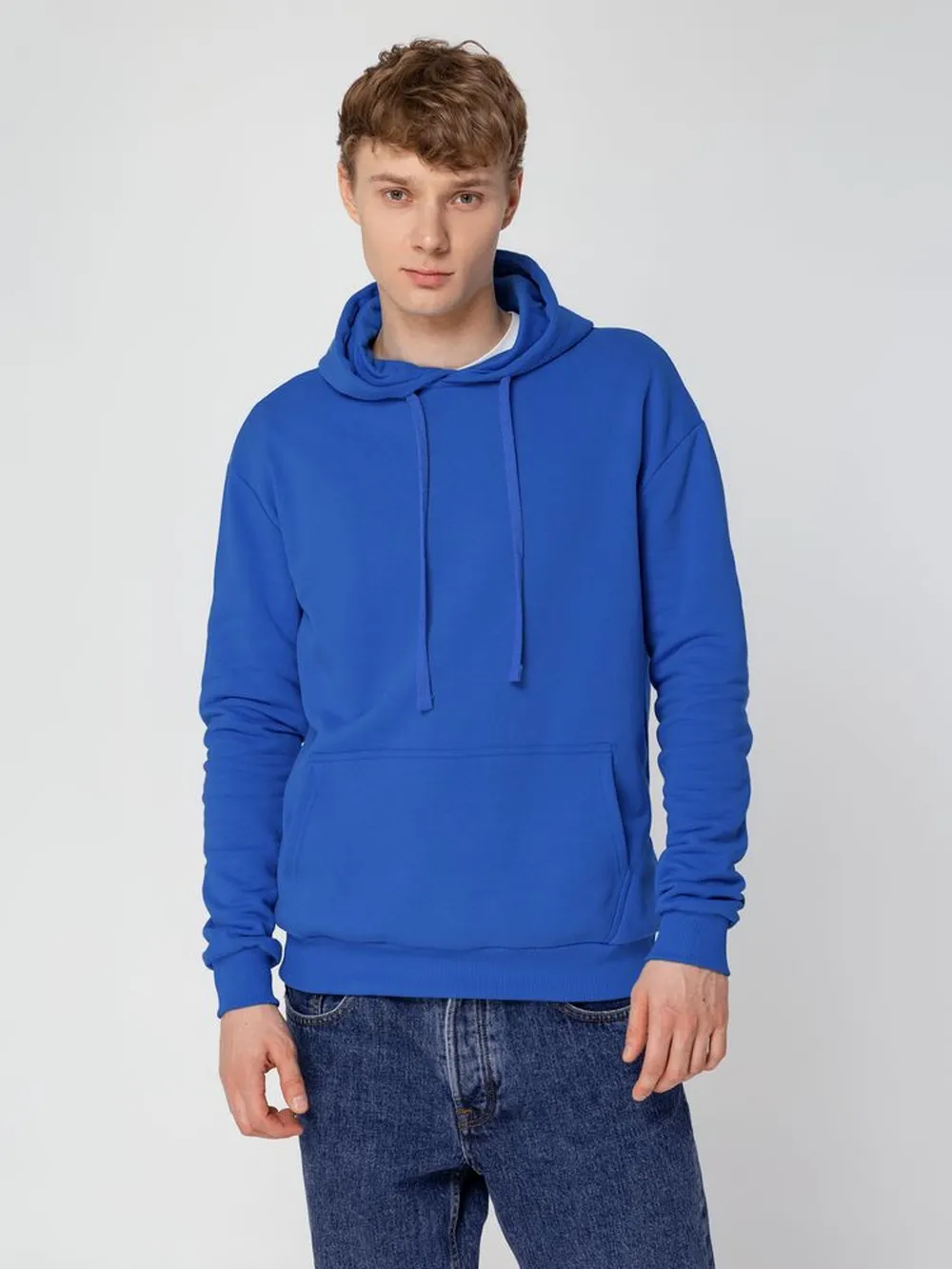 Худи Kirenga Heavy 2.0, ярко-синее, размер XS заказать онлайн с вашим дизайном на заказ в Москве и области