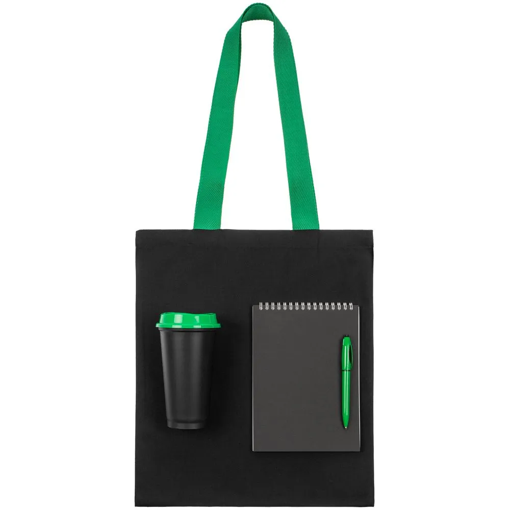 Набор Take Part, черный с зеленым заказать онлайн с вашим дизайном на заказ в Москве и области