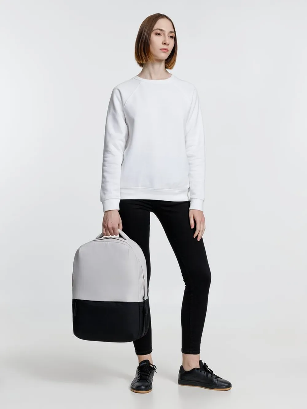 Рюкзак Twindale, серый с черным заказать онлайн с вашим дизайном на заказ в Москве и области